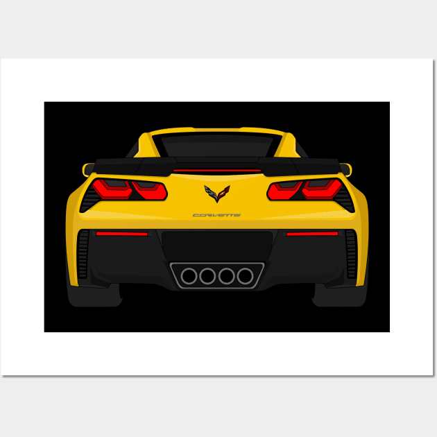 Z06 YELLOW2 Wall Art by VENZ0LIC